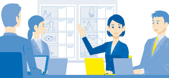 広告業界のイメージイラスト